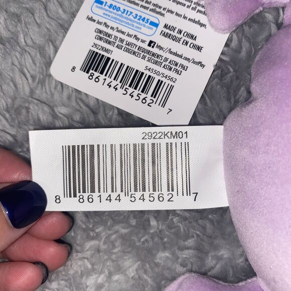 Little Miss Naughty Plush 6” inch Mr Men Miss Memes Stuffed Toy 2023 NWT Purple - Picture 4 of 8